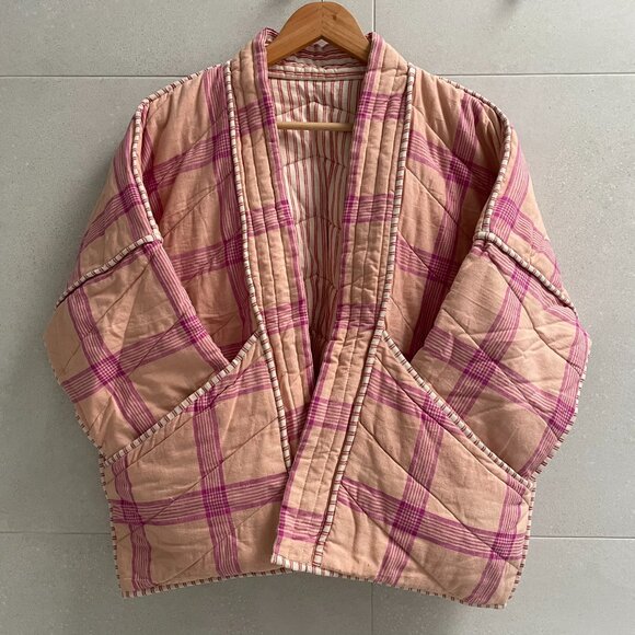 Blush Haven Quilted Coat S/M - Picture 2 of 6